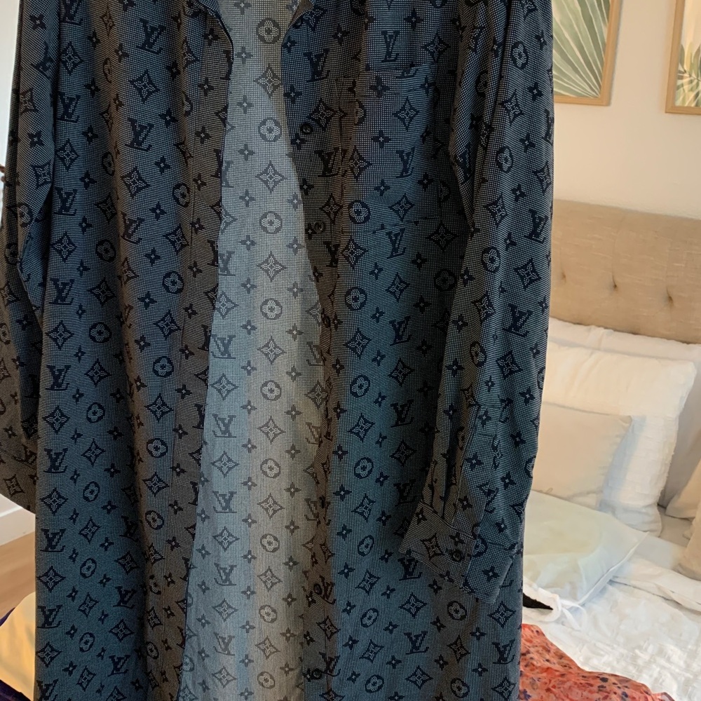 Louis Vuitton Black and Gray Monogram Jacket